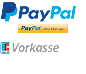 Zahlungsarten im Rollladen-Shop wie PayPal, Kreditkarte und weitere Optionen