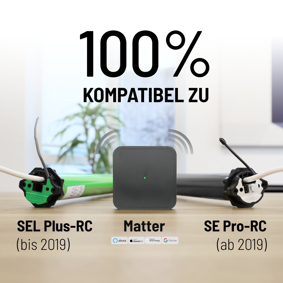 100 % kompatibel: SEL Plus-RC (bis 2019) und SE Pro-RC (ab 2019) – Matter-SmartHome mit SELVE Home Server 3